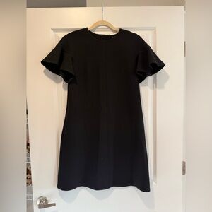 Lela Rose Black Dress Pearl Buttons